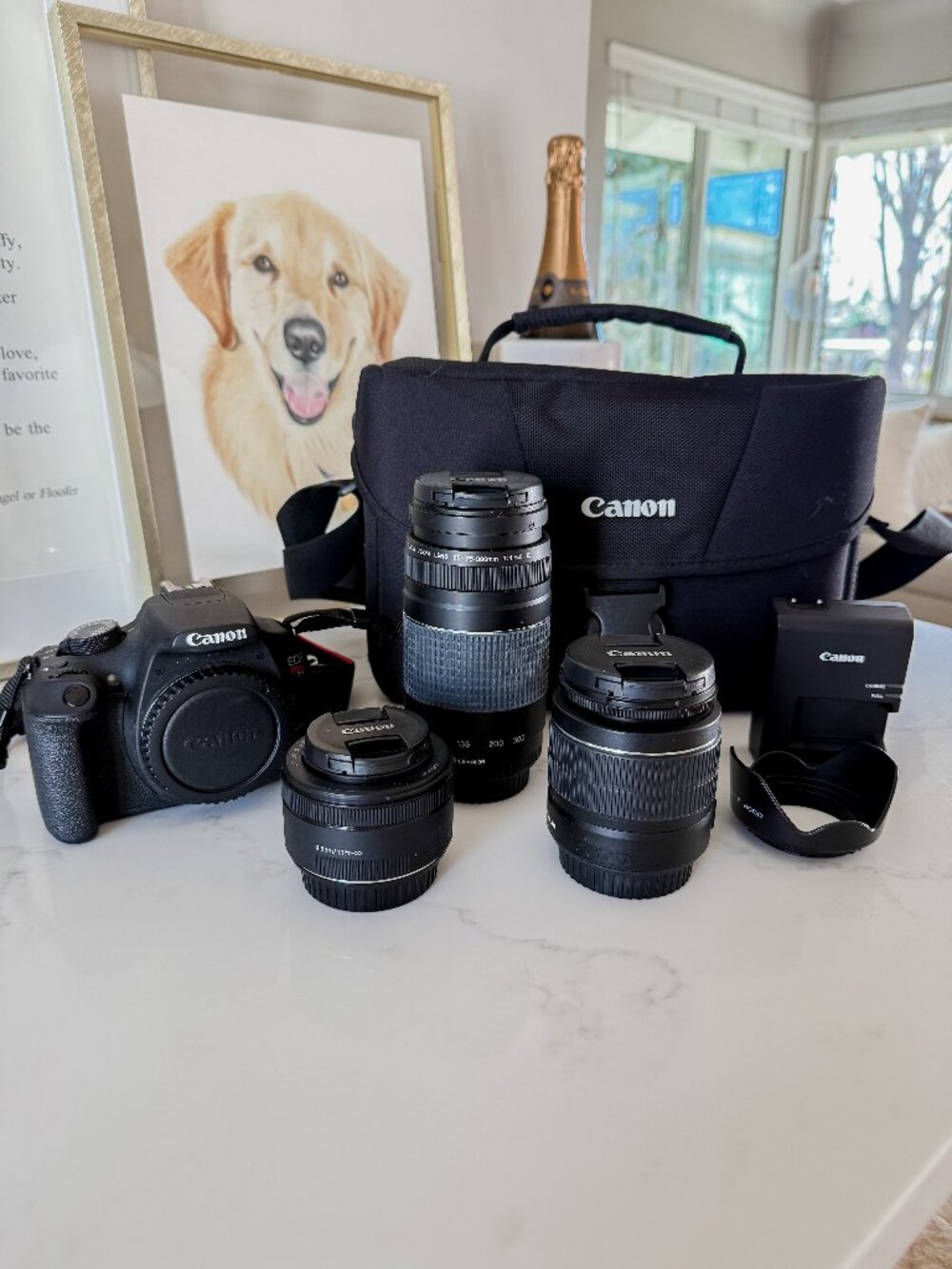 Canon EOS Rebel T5 DSLR Camera + 3 Lenses + Full Kit Bundle